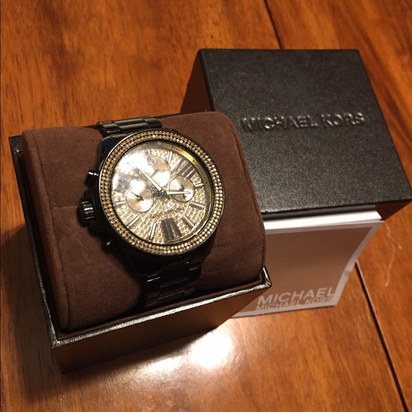 Michael Kors black and gold watch - Picture 2 of 5